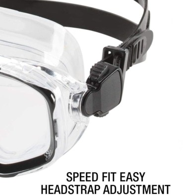 Speedo Gafas de natacion Adventure Dive Mask negro ajuste sin fugas