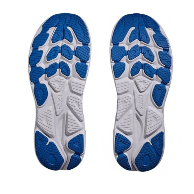 Zapatillas Hoka Clifton 10 hombre Ash Grey/ Neon Green suela
