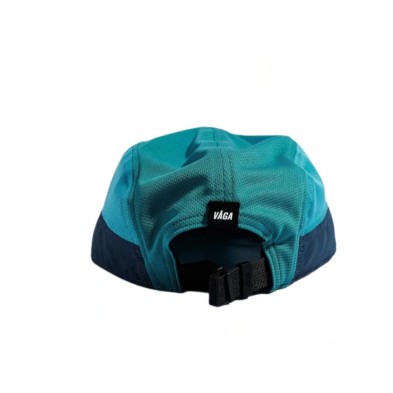 Gorra Running Vaga Club Cap Dark Teal/ Teal unisex ajuste trasero
