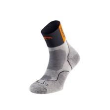 Calcetines Lurbel Desafio Four Gris hielo/ Naranja