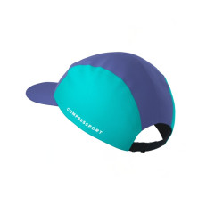 Gorra running Compressport 5 Panel Orient Blue Pool Blue