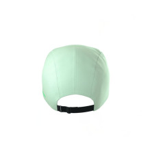 Gorra running Compressport 5 Panel Lime compacta y plegable