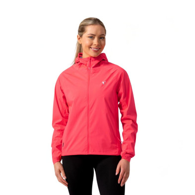 Chaqueta impermeable running con capucha Mac in Sac Ultralite mujer Neon Watermelon
