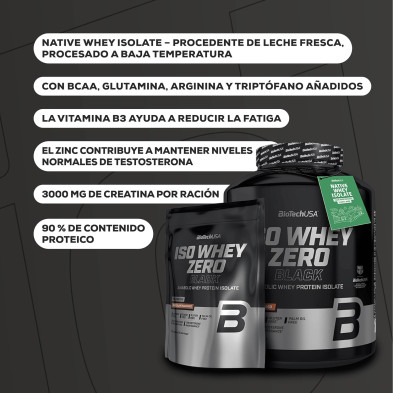 Biotech USA Iso Whey Zero Black ingredientes