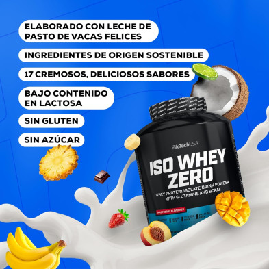 Iso Whey Zero Lactose Reduced proteína en polvo 454gr Vainilla