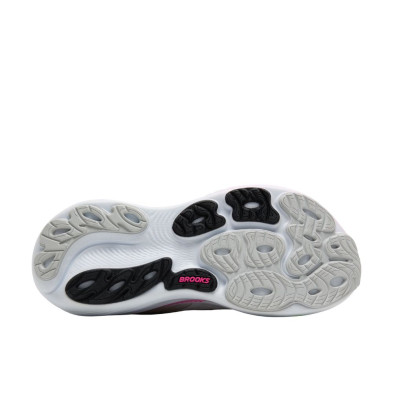 Zapatillas Brooks Adrenaline GTS 25 Narrow mujer gris claro verde rosa Soporte estructurado con GuideRails