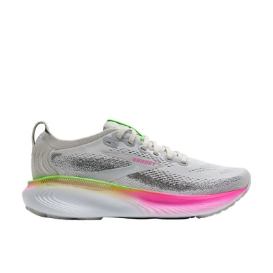 Zapatillas Brooks Adrenaline GTS 25 Narrow mujer gris lima rosa fucsia
