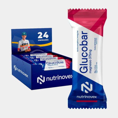 Barrita Glucobar Fresa con Magnesio caja