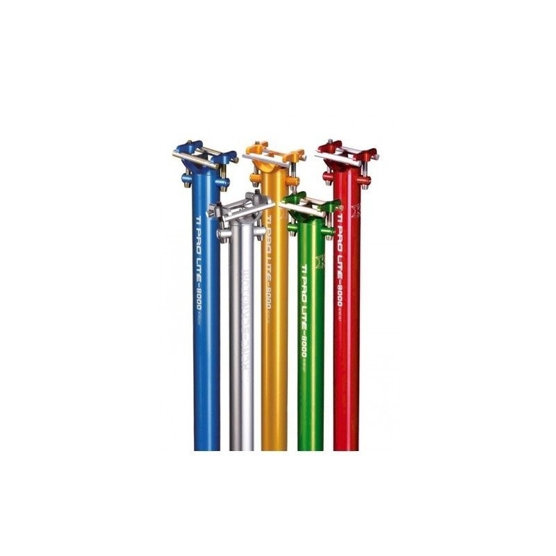Tija de sillin Ti Pro Lite Scandium 34.9 mm roja KCNC