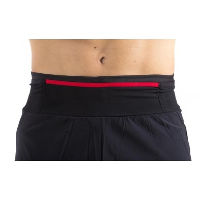 Pantalón Corto Técnico 2en1 Extreme (negro-rojo)