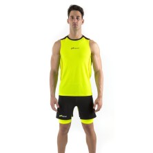 Pantalón Land Corto Técnico 2 en 1 Extreme negro/amarillo
