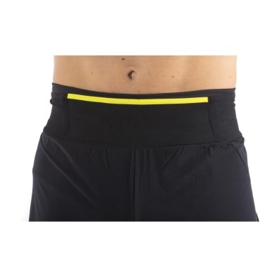 Pantalón Land Corto Técnico 2 en 1 Extreme negro/amarillo