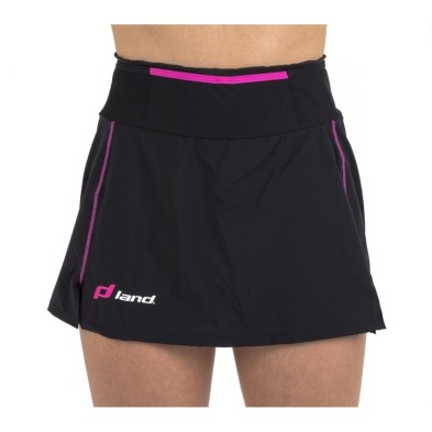 Falda con Malla Tecnica Usual 2en1 (negro-rosa)