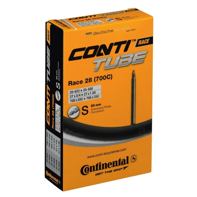 Cámara Race Tube 700Cx20-25 Válvula presta 80 mm